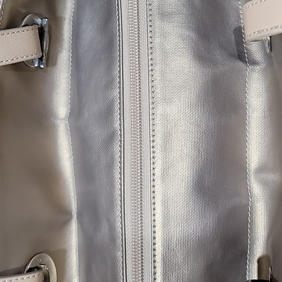 CHANEL EUC Paris Biarritz with COA Side Pocket Tote GM Quilted Metallic Canvas - Picture 13 of 16